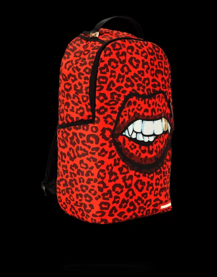 BACKPACKS*Sprayground RED LEOPARD LIPS