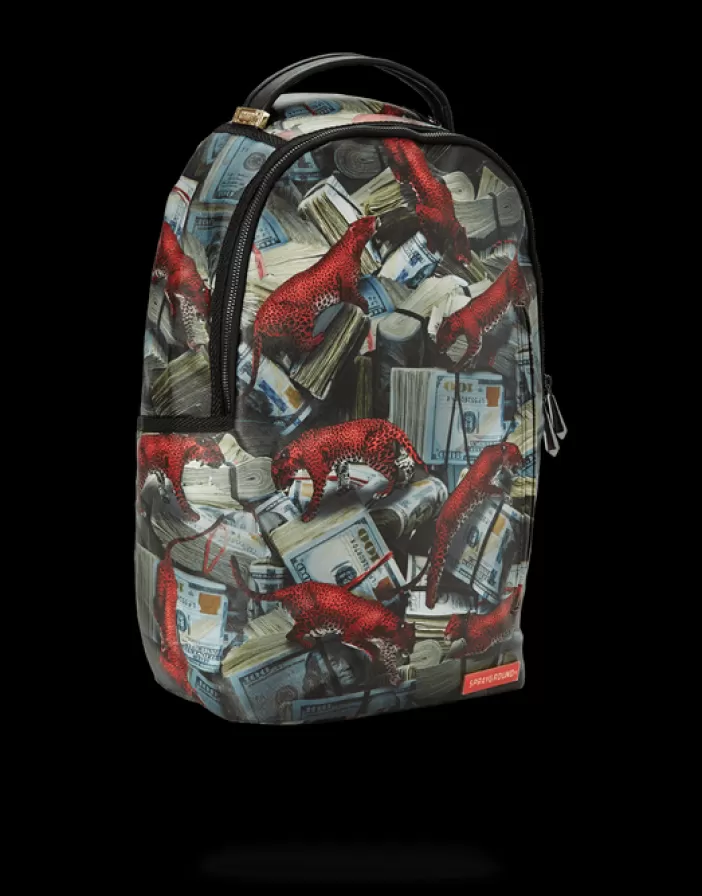 BACKPACKS*Sprayground RED LEOPARD MONEY