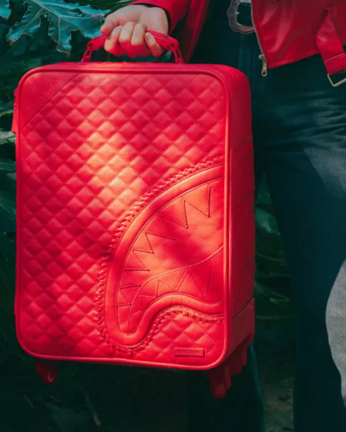 CARRY-ON LUGGAGE*Sprayground RED RIVIERA JETSETTER CARRY-ON LUGGAGE