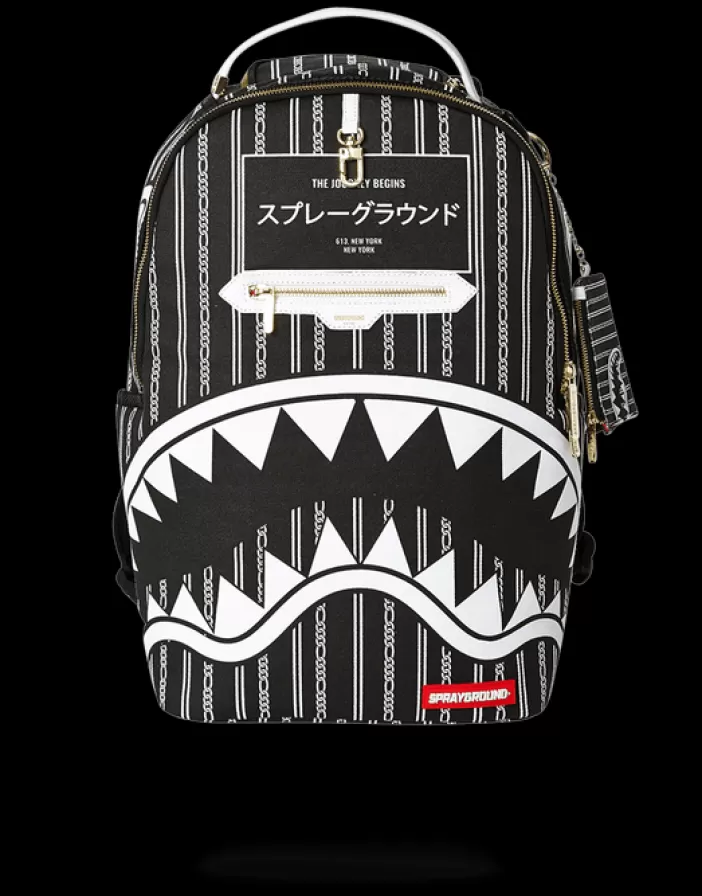 BACKPACKS*Sprayground REVERSE SHARKS IN PARIS (BLACK)