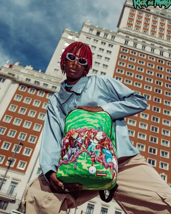 BACKPACKS*Sprayground RICK u0026 MORTY GOT THE GUTS BACKPACK