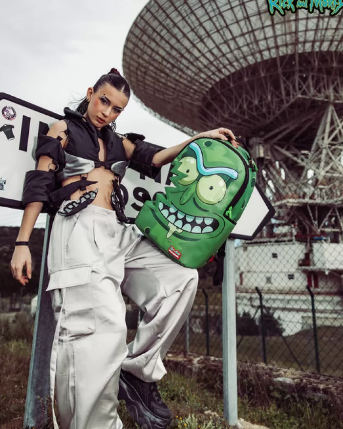 BACKPACKS*Sprayground RICK u0026 MORTY PICKLE SHARKBITE BACKPACK (DLXV)