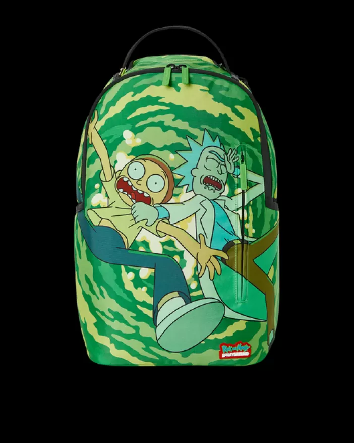 BACKPACKS*Sprayground RICK u0026 MORTY PORTAL SHARK BACKPACK