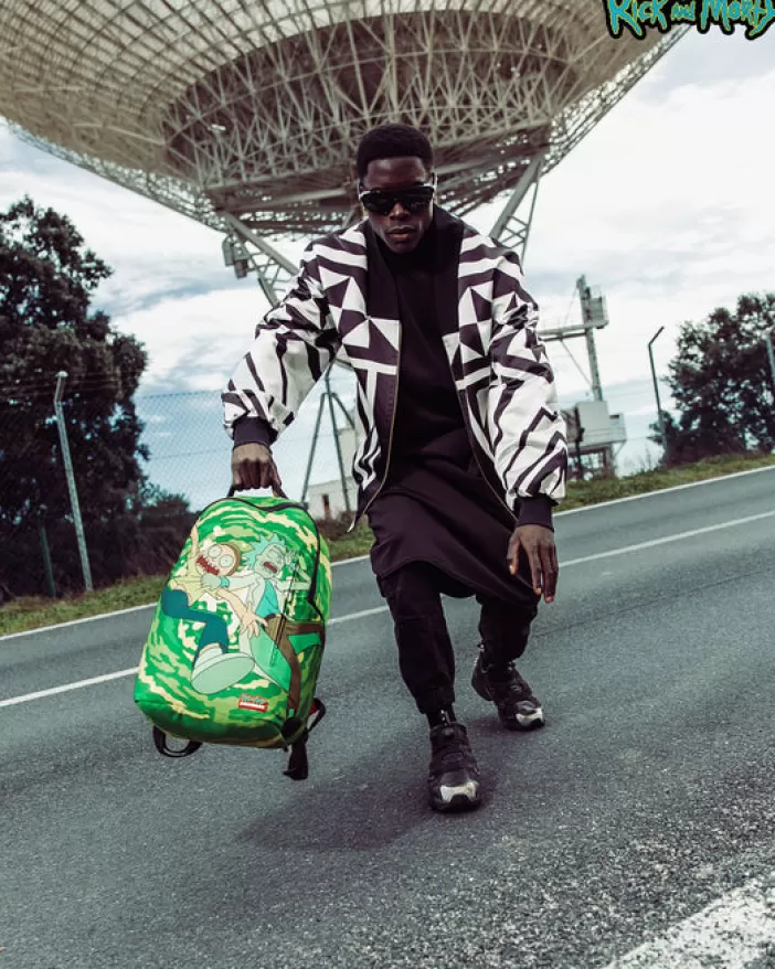 BACKPACKS*Sprayground RICK u0026 MORTY PORTAL SHARK BACKPACK