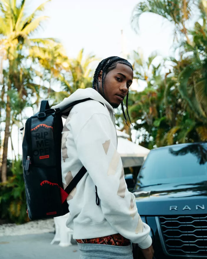 BACKPACKS*Sprayground RIP ME OPEN BACKPACK (FROSTED TRANSPARENT)