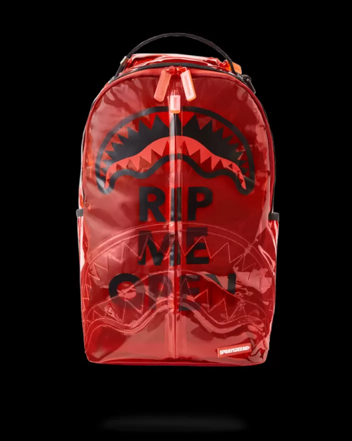 BACKPACKS*Sprayground RIP ME OPEN (RED) (VINYL)