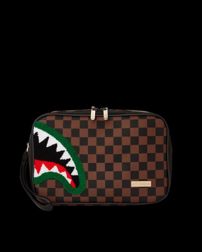 TOILETRIES AKA MONEY BAGS*Sprayground ROMEO AIR ITALIA SHARK TOILETRY BAG