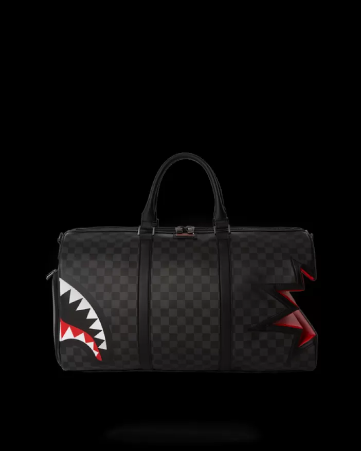 DUFFLES*Sprayground SHARK BITE SHARKS IN PARIS GRAY DUFFLE