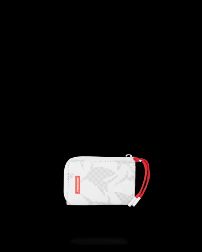 WALLETS*Sprayground SHARK CHECK (WHITE) WALLET