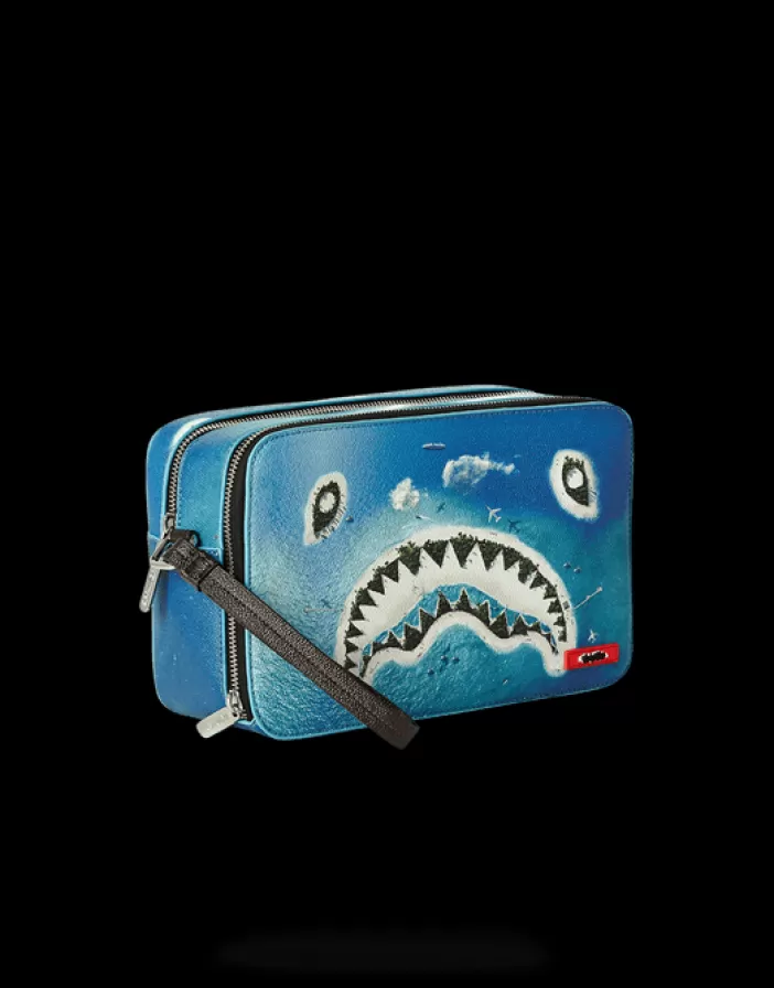 TOILETRIES AKA MONEY BAGS*Sprayground SHARK ISLAND TOILETRY AKA MONEY BAG