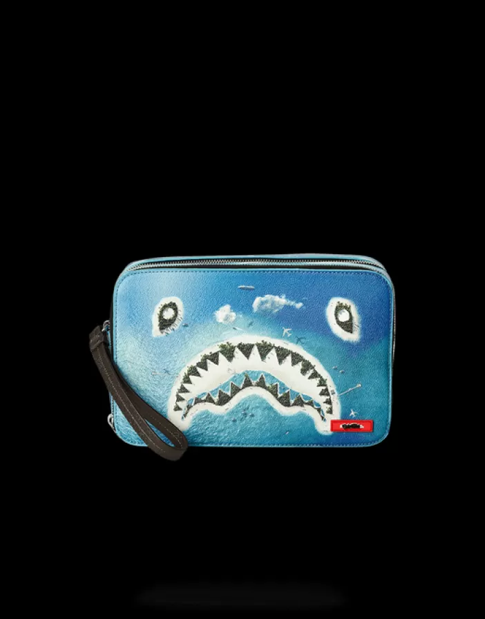 TOILETRIES AKA MONEY BAGS*Sprayground SHARK ISLAND TOILETRY AKA MONEY BAG