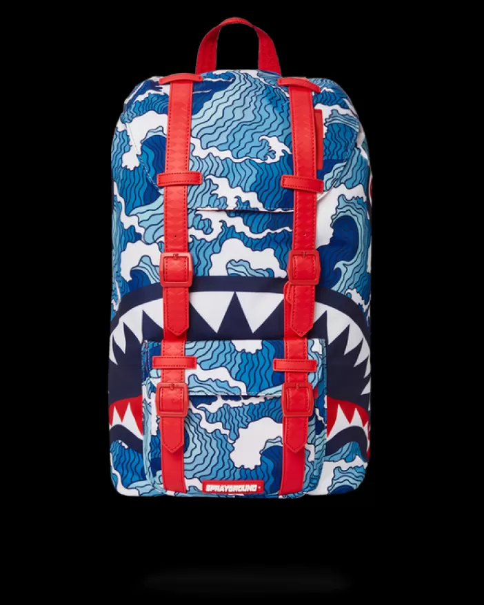 HILLS | BACKPACKS*Sprayground SHARK WAVE HILLS BACKPACK