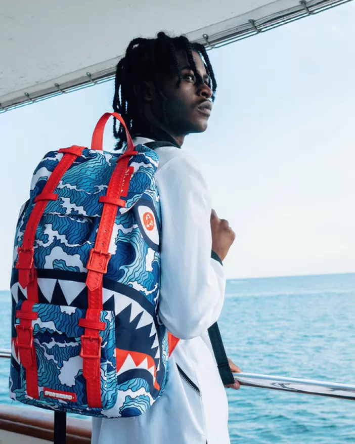 HILLS | BACKPACKS*Sprayground SHARK WAVE HILLS BACKPACK