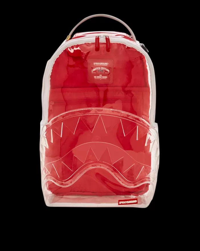 BACKPACKS*Sprayground SHARKS IN PARIS CLARITY BACKPACK