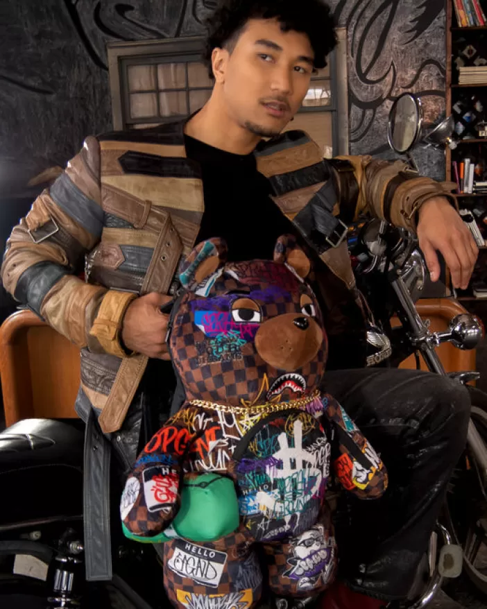 TEDDY BEAR BACKPACKS | BACKPACKS*Sprayground SHARKS IN PARIS THE RIZZ MONEYBEAR TEDDYBEAR BACKPACK
