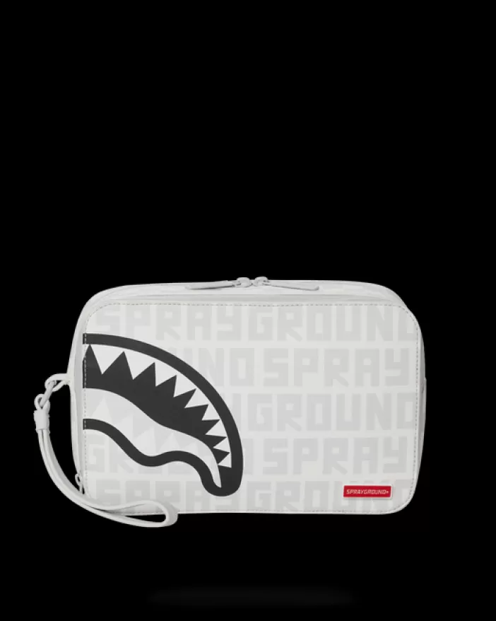 TOILETRIES AKA MONEY BAGS*Sprayground SPLIT THE CHECK (PEARL) TOILETRY BAG