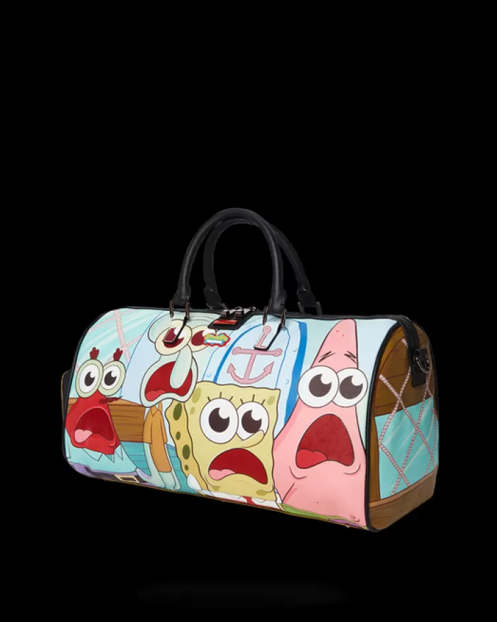 DUFFLES*Sprayground SPONGEBOB SHARK CREW EMPEROR DUFFLE