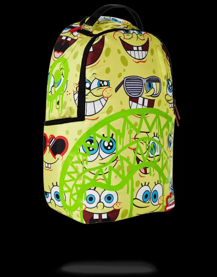 BACKPACKS*Sprayground SPONGEBOB SPRAYPAINT FACE PATTERN