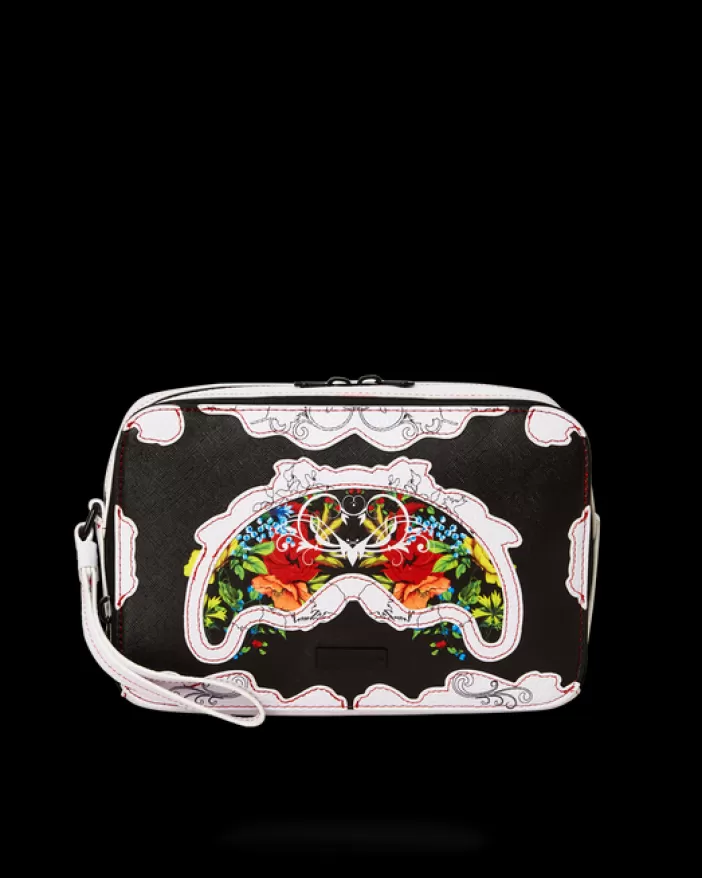 TOILETRIES AKA MONEY BAGS*Sprayground THE FLORAL CUT TOILETRY BAG