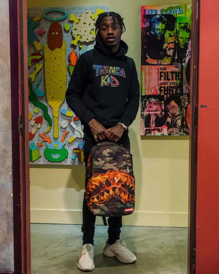 BACKPACKS*Sprayground THE LIL TJAY BURNER SHARK DLX BACKPACK