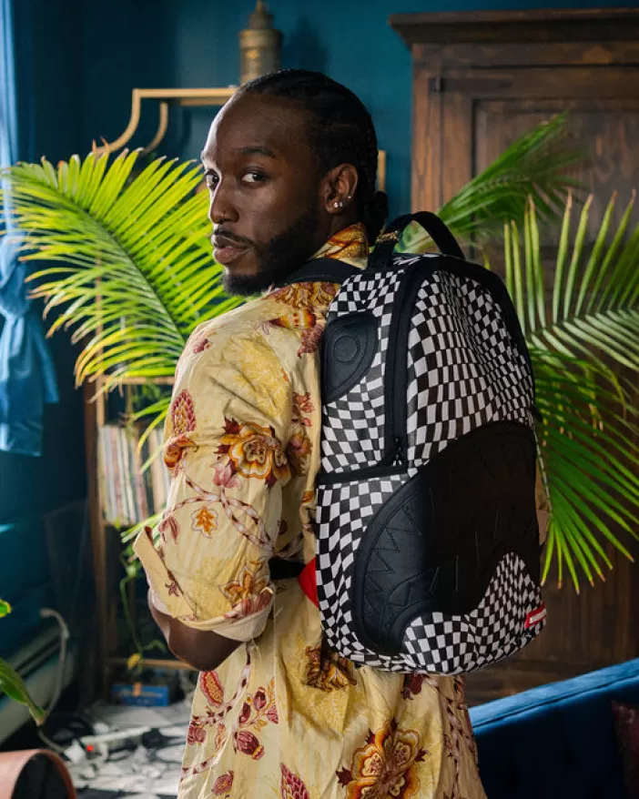 BACKPACKS*Sprayground TRIPPY CHECK DLX BACKPACK