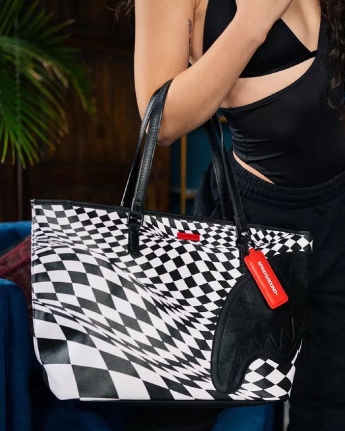 TOTES*Sprayground TRIPPY CHECK TOTE
