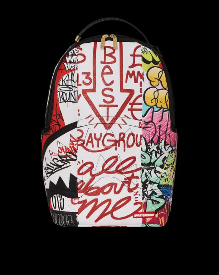 BACKPACKS*Sprayground TRI-SPLIT GRAFFITI BACKPACK (DLXV)