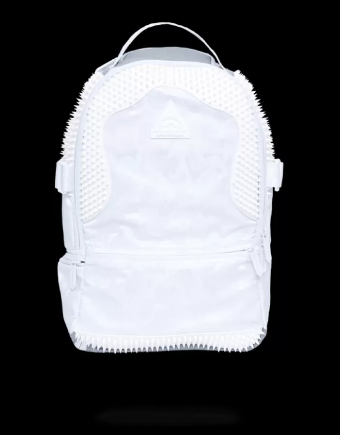BACKPACKS*Sprayground WHITE KNIT CAMO RUBBER SYPTHON