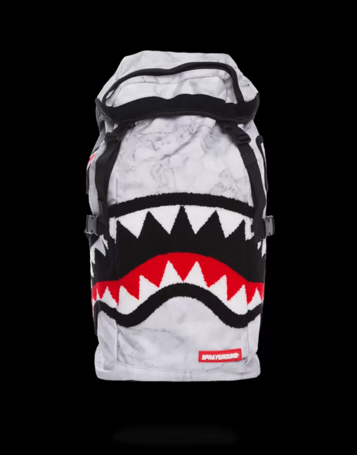 BACKPACKS*Sprayground WHITE MARBLE TOP LOADER