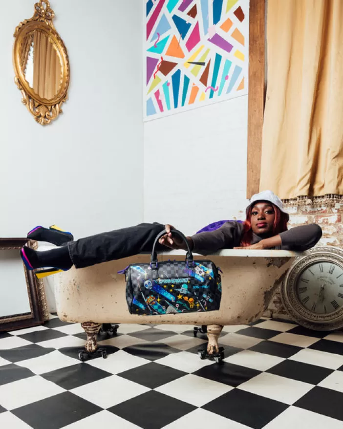 DUFFLES*Sprayground WTF ALIEN INVASION MINI DUFFLE