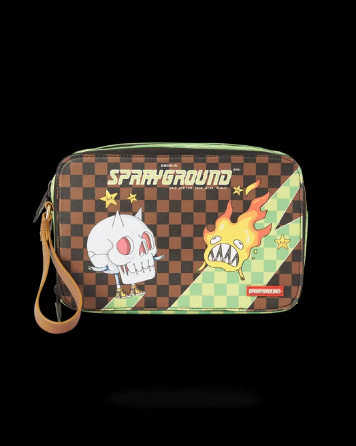 TOILETRIES AKA MONEY BAGS*Sprayground WTF SHARK TOILETRY BAG