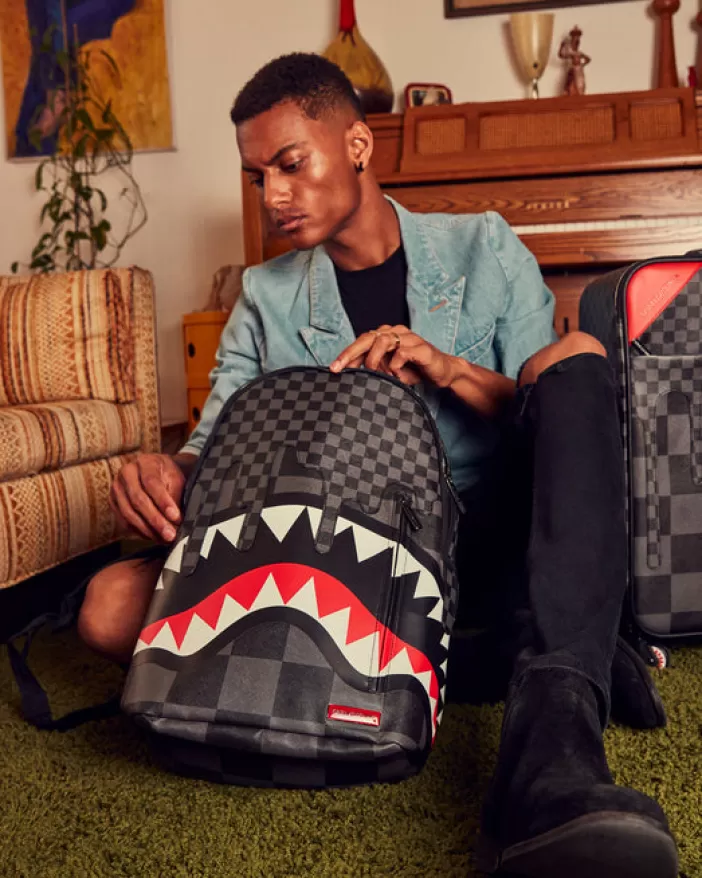 BACKPACKS*Sprayground XTC GREY SHARKS IN PARIS BACKPACK (DLXV)